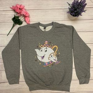 Beauty and The Beast, Mrs. Potts and Chips Crewneck Sweater